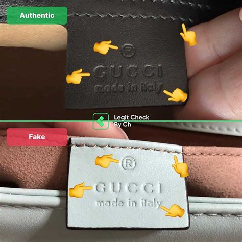 gucci marmont bag fake vs real|gucci handbags authentication.